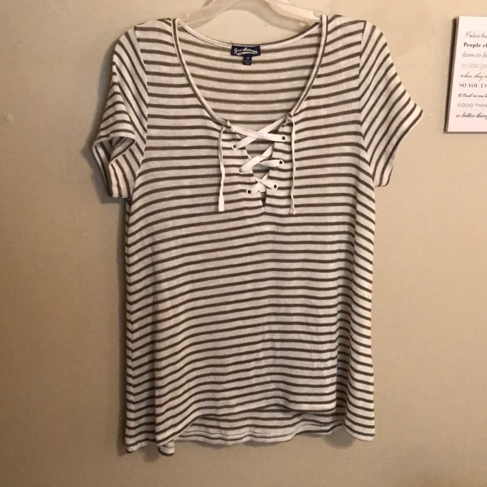 White and green tee-shirt